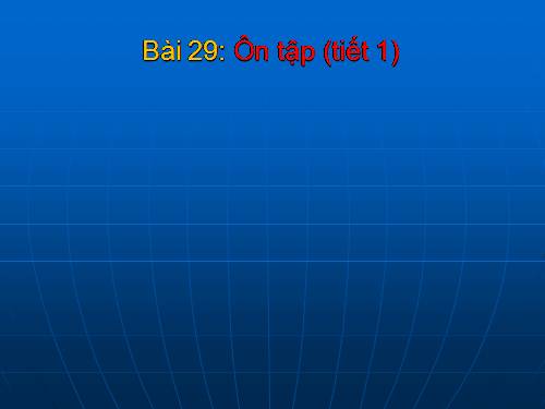 Bài 29. Ôn tập: Lịch sử nước ta từ giữa thế kỉ XIX đến nay