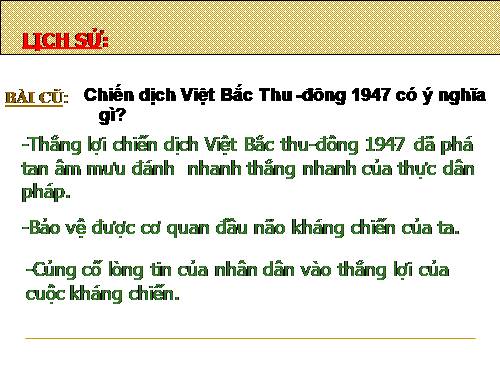 Bài 15. Chiến thắng Biên giới Thu-Đông 1950