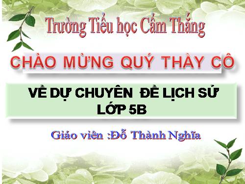 Lich su: tiet 11 On tap