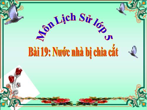 Bài 19. Nước nhà bị chia cắt