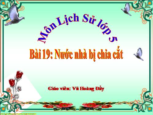 Bài 19. Nước nhà bị chia cắt