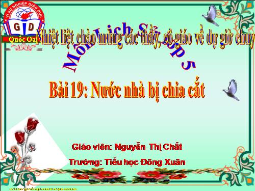 Bài 19. Nước nhà bị chia cắt