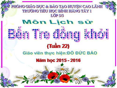 Bài 20. Bến Tre đồng khởi