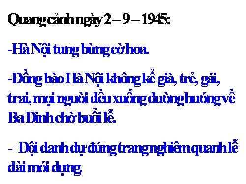 Bài 10. Bác Hồ đọc tuyên ngôn Độc lập