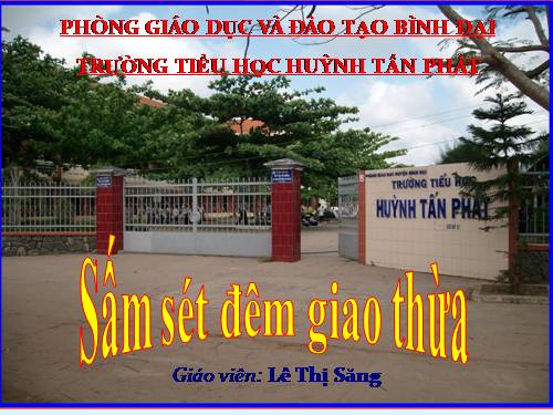 Bài 23. Sấm sét đêm giao thừa