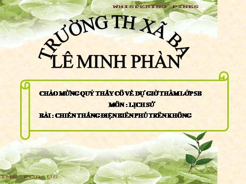 Bài 24. Chiến thắng Điện Biên Phủ trên không