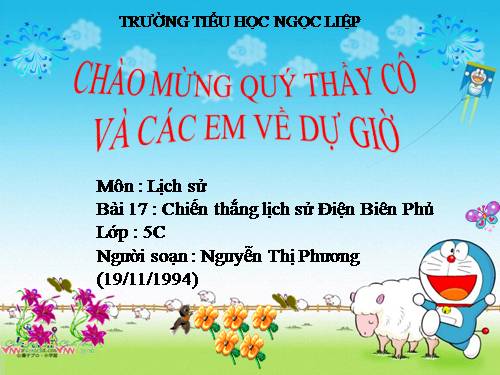 Bài 17. Chiến thắng lịch sử Điện Biên Phủ