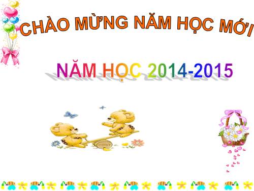 chào mừng năm học mới