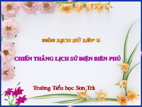 Bài 17. Chiến thắng lịch sử Điện Biên Phủ