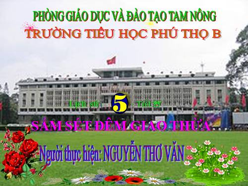 Bài 23. Sấm sét đêm giao thừa