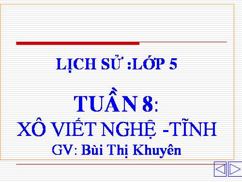 Bài 8. Xô viết Nghệ - Tĩnh