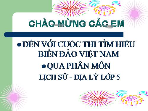 ÔN TẬP LỊCH SỬ- ĐỊA LÝ LỚP 5 - HKI