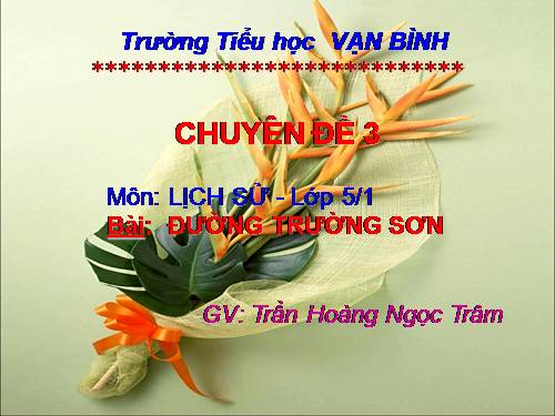 Bài 22. Đường Trường Sơn