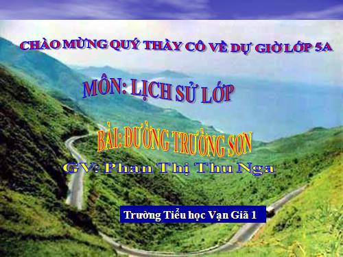 Bài 22. Đường Trường Sơn