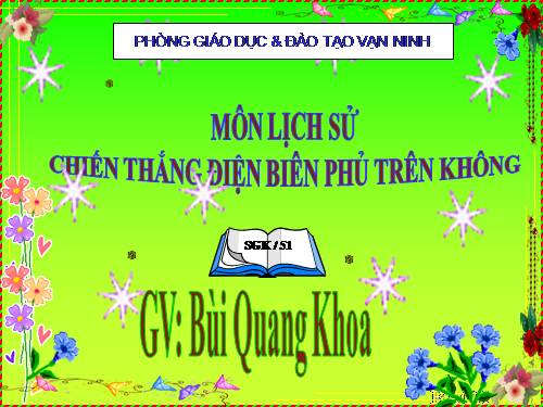 Bài 24. Chiến thắng Điện Biên Phủ trên không