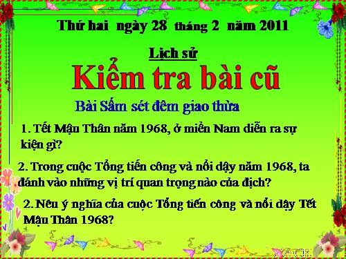 Bài 24. Chiến thắng Điện Biên Phủ trên không