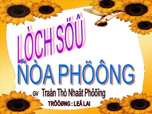 LICH SỬ ĐỊA PHƯƠNG