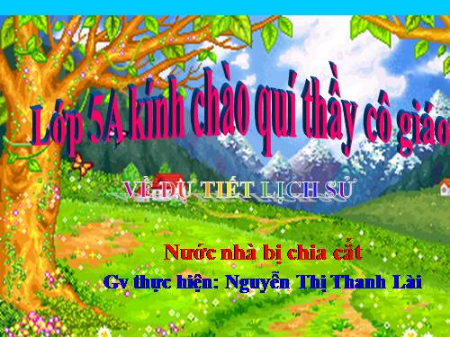 Bài 19. Nước nhà bị chia cắt