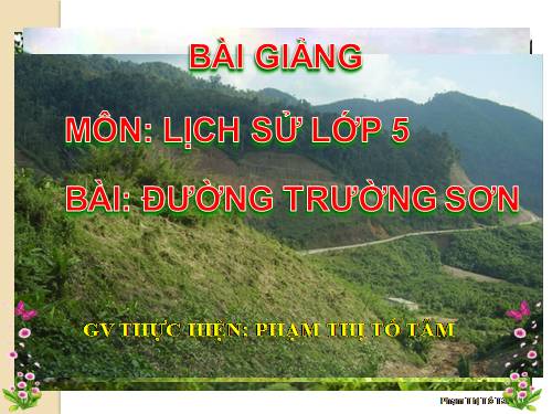Bài 22. Đường Trường Sơn
