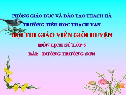 Bài 22. Đường Trường Sơn