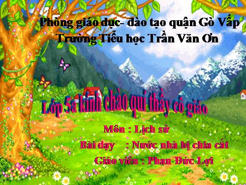 Bài 19. Nước nhà bị chia cắt