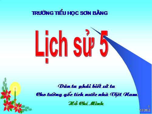 Bài 1. Bình Tây Đại nguyên soái Trương Định.