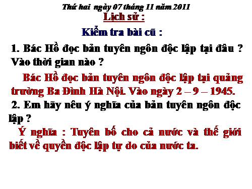 Bài 11. Ôn tập: Hơn tám mươi năm chống thực dân Pháp xâm lược và đô hộ (1858 - 1945)