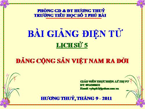 Bài 7. Đảng Cộng sản Việt Nam ra đời