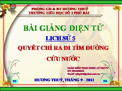 Bài 6. Quyết chí ra đi tìm đường cứu nước