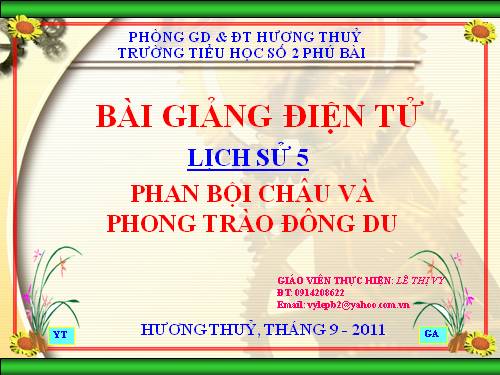 Bài 5. Phan Bội Châu và phong trào Đông du