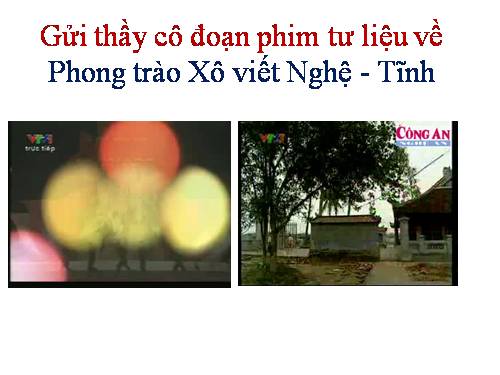 Phong trao Xo viet Nghe Tinh