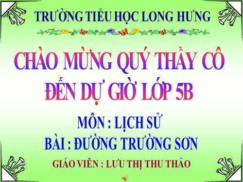 Bài 22. Đường Trường Sơn