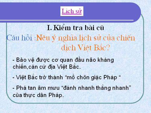 Bài 15. Chiến thắng Biên giới Thu-Đông 1950