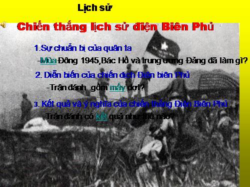 Bài 17. Chiến thắng lịch sử Điện Biên Phủ