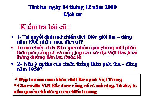 Bài 16. Hậu phương những năm sau chiến dịch Biên giới