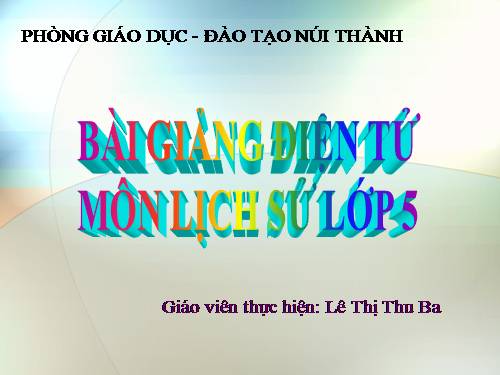 Bài 13. Thà hi sinh tất cả, chứ nhất định không chịu mất nước