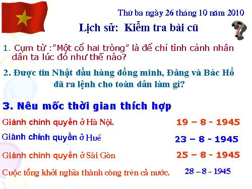 Bài 10. Bác Hồ đọc tuyên ngôn Độc lập