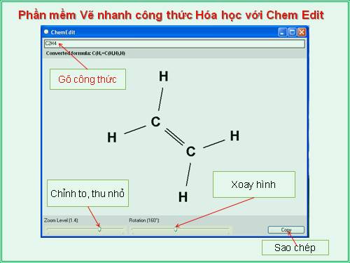 VẼ CÔNG THỨC HÓA HỌC