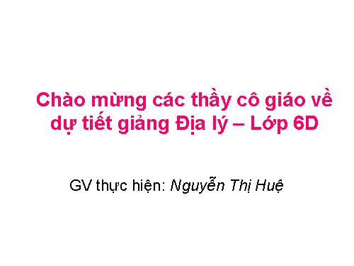 Địa 6 bài 13