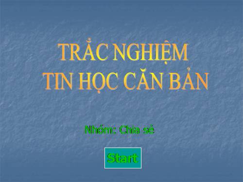 TRÌNH DIỄN TRẮCNGHIỆM