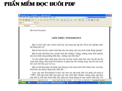 Phần mềm đọc đuôi pdf