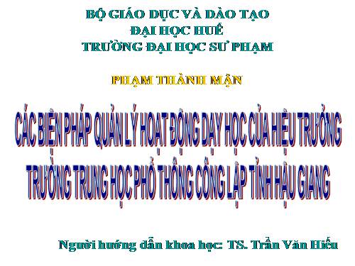 Nghiên cứu KHSPUD