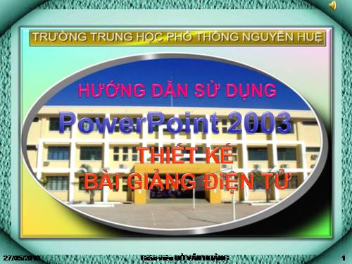 Bài giảng & thực hành sử dụng PowerPoint trong thiết kế BGĐT