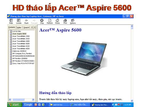 HD thao lap laptop Acer_Gateway_HP_Sony