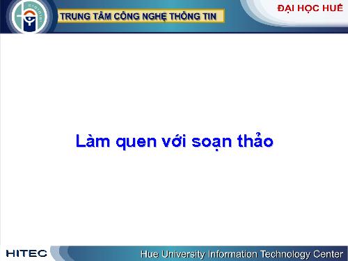 Giáo trình giảng dạy WORD