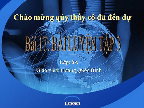 Tiết 24: Bài 17: Bài luyện tập 3