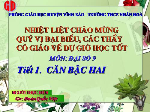 Chương I. §1. Một số hệ thức về cạnh và đường cao trong tam giác vuông