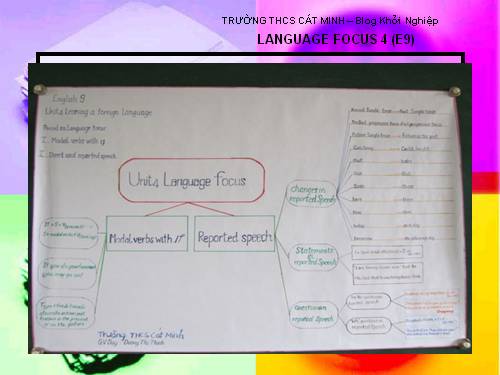LANGUAGE FOCUS 4 (E9)