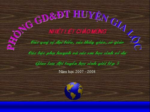 Học sinh giỏi lớp 5