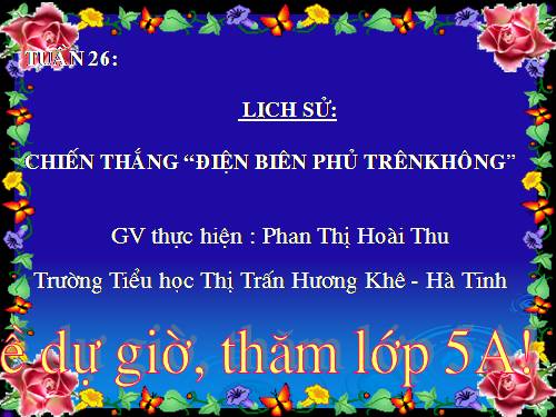 Bài 24. Chiến thắng Điện Biên Phủ trên không